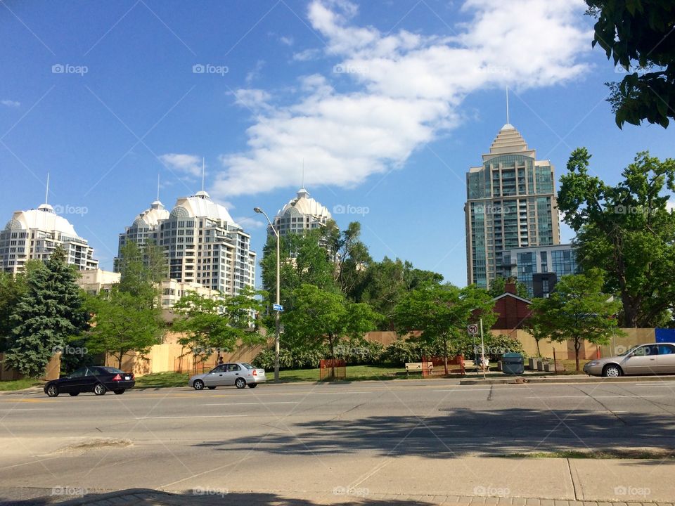 City and buildings