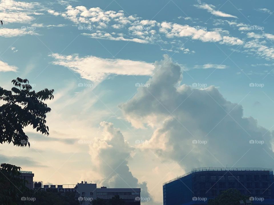 Ratatouille cloud on the sky