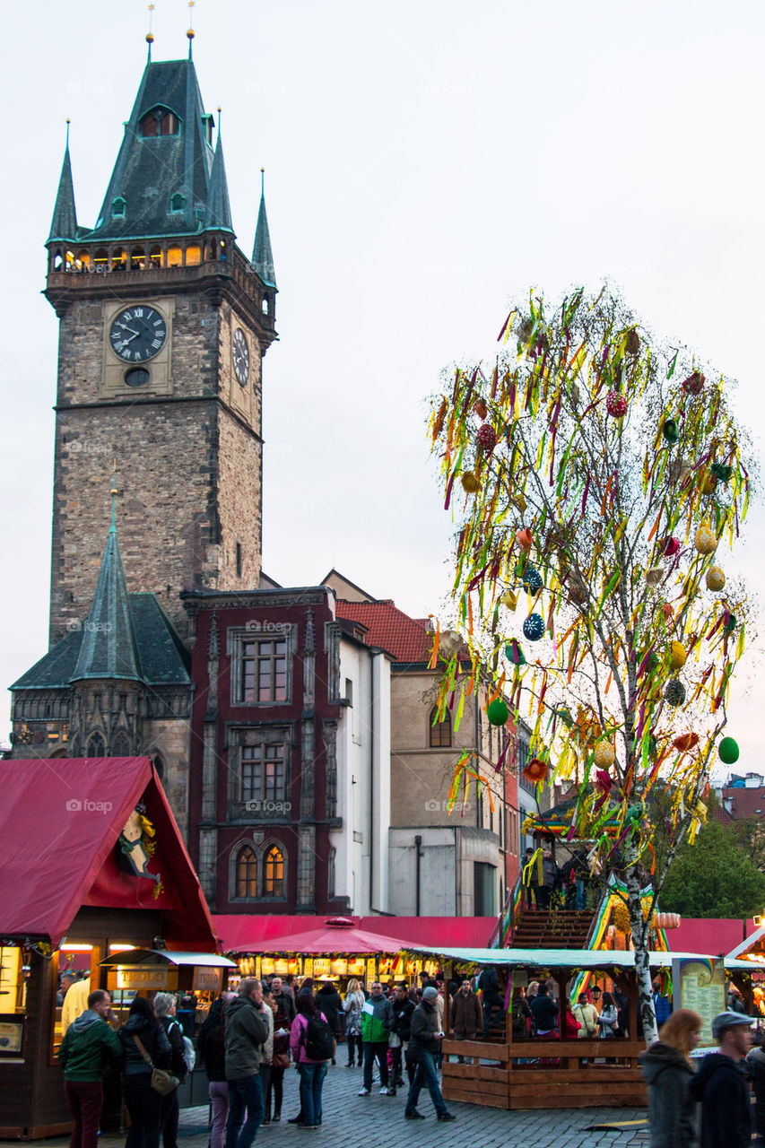 Prague Easter market 