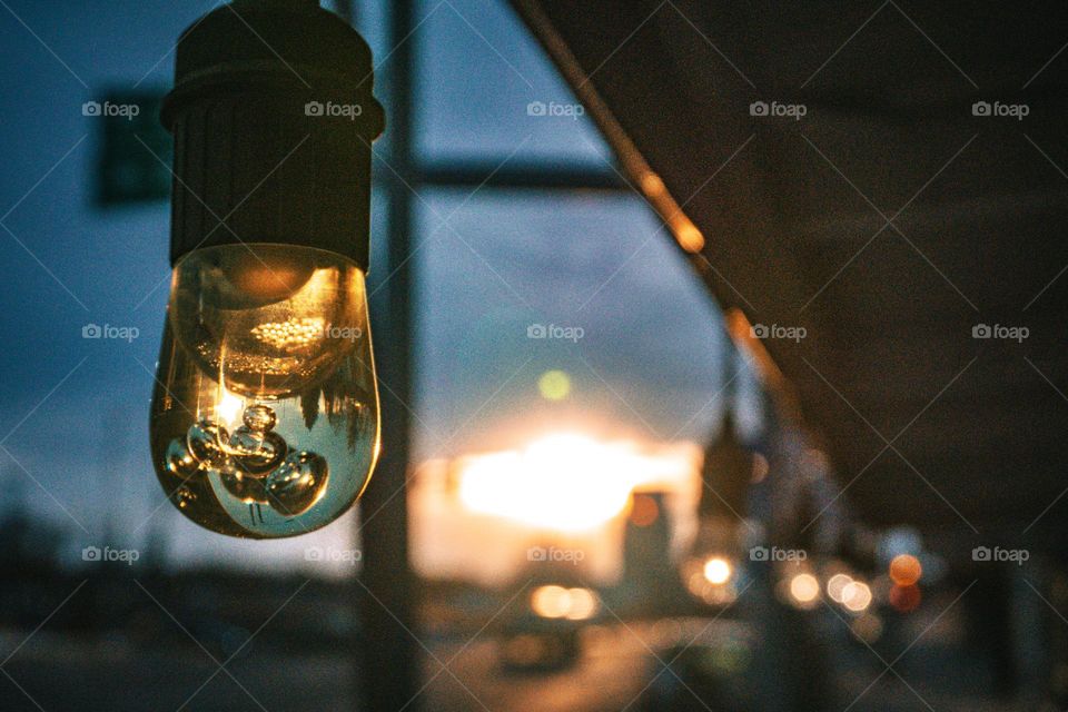 Macro light taking in sun