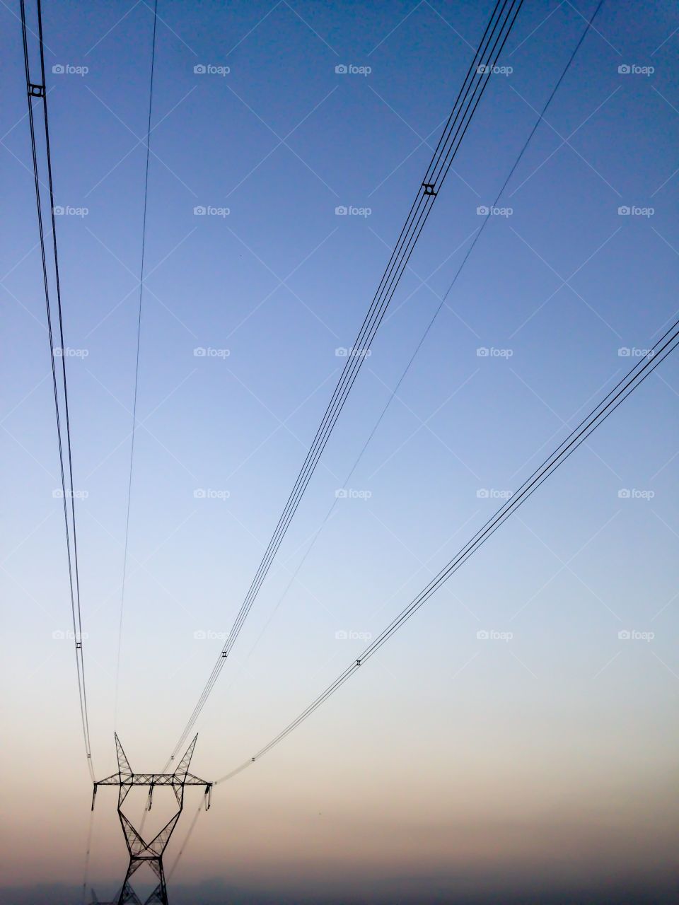 Enjoying the twilight sky on the side of the city