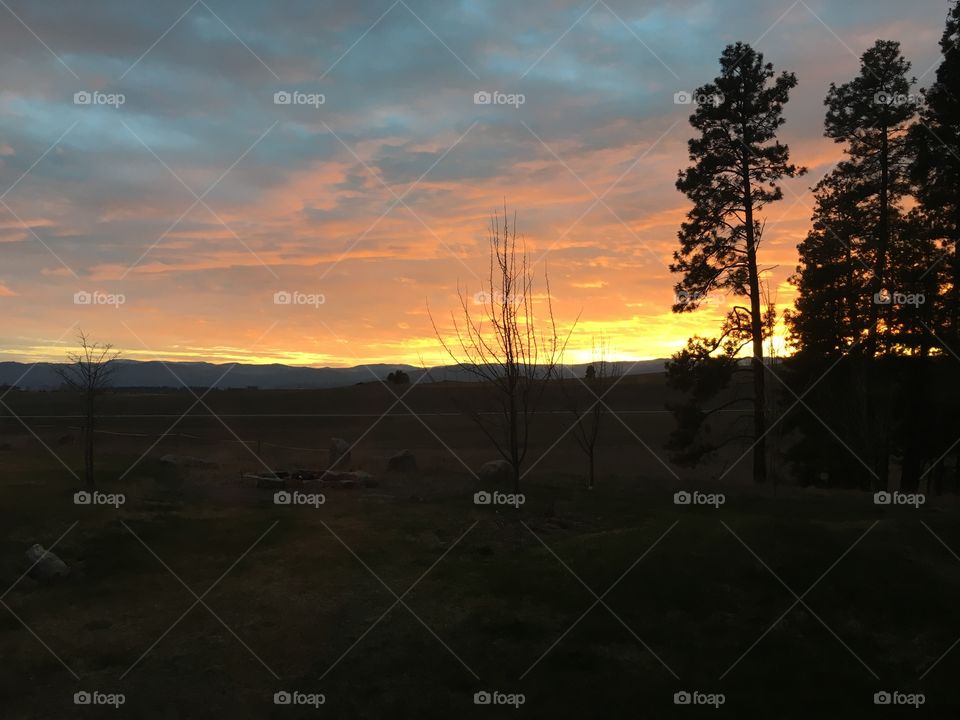 Montana sunset.