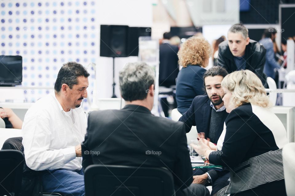 Group of people at a business meeting