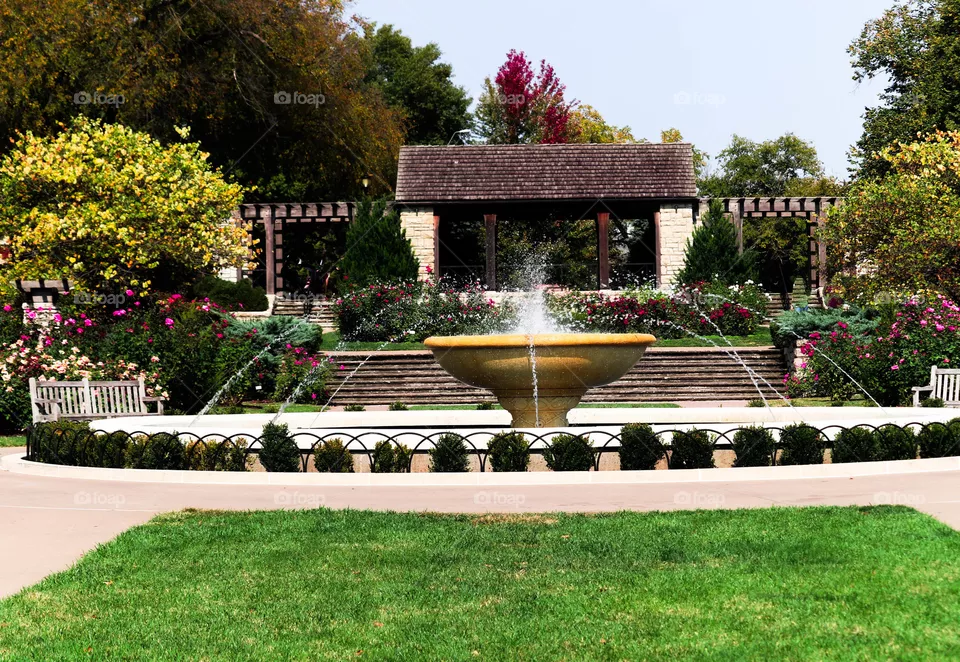 fountain at Loose Park