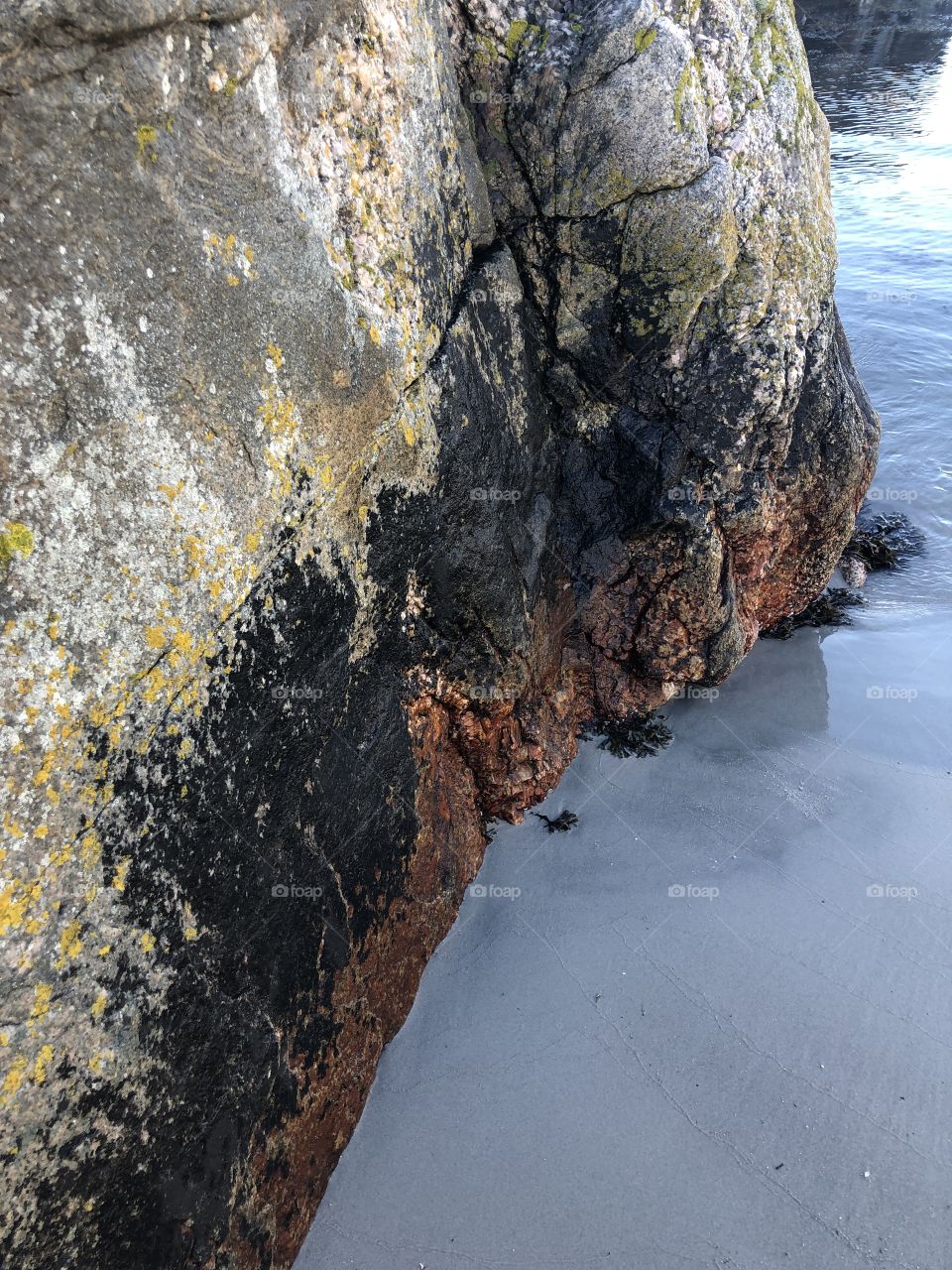 Granite rock by the sea