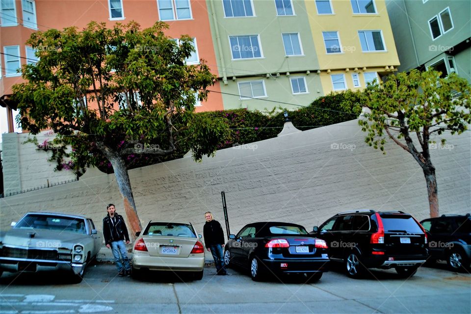 Steep street in San Francisco 