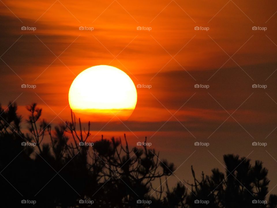 A beautiful sunset. I just love those amazing warm colours.