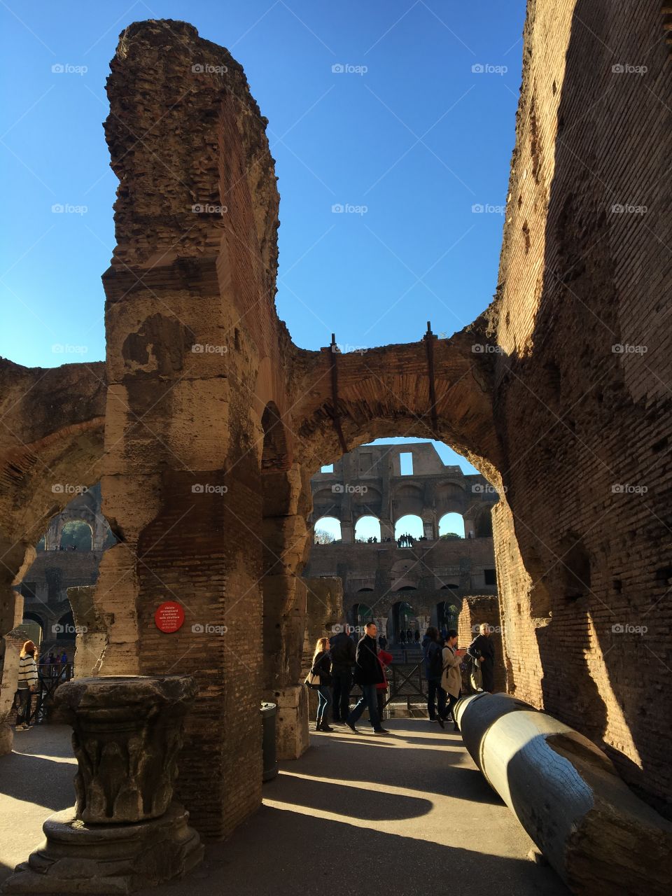 Inside the coliseum 