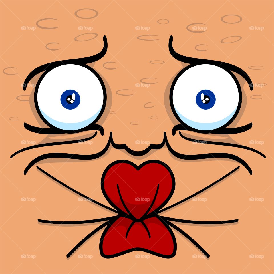 sour pucker face with teary-eyed cartoon image