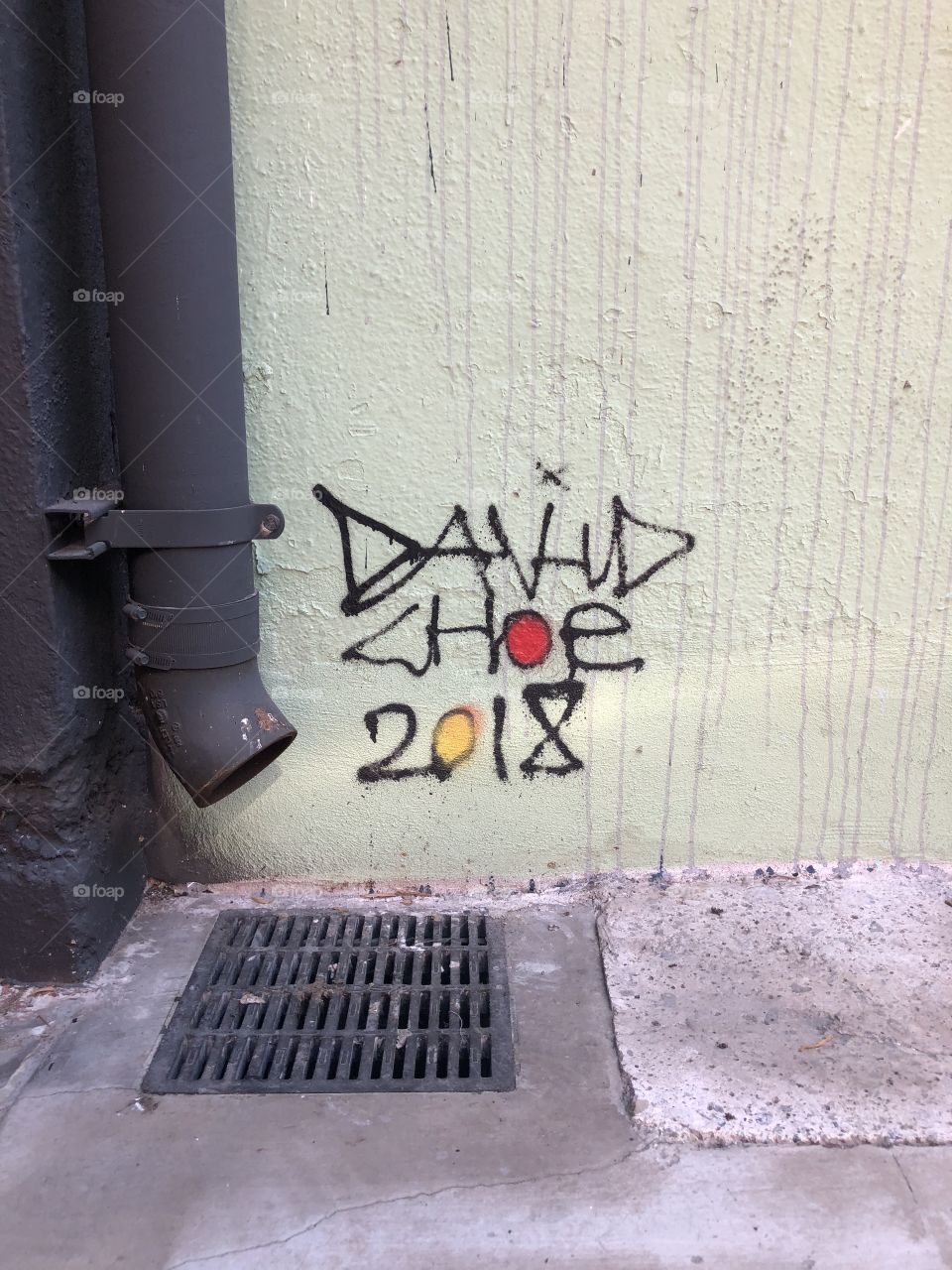 A portion of David Choe’s mural on the wall of David Chang’s restaurant near Chinatown in Los Angeles 