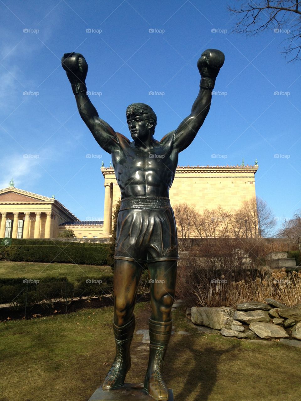 Philadelphia . Rocky statue 