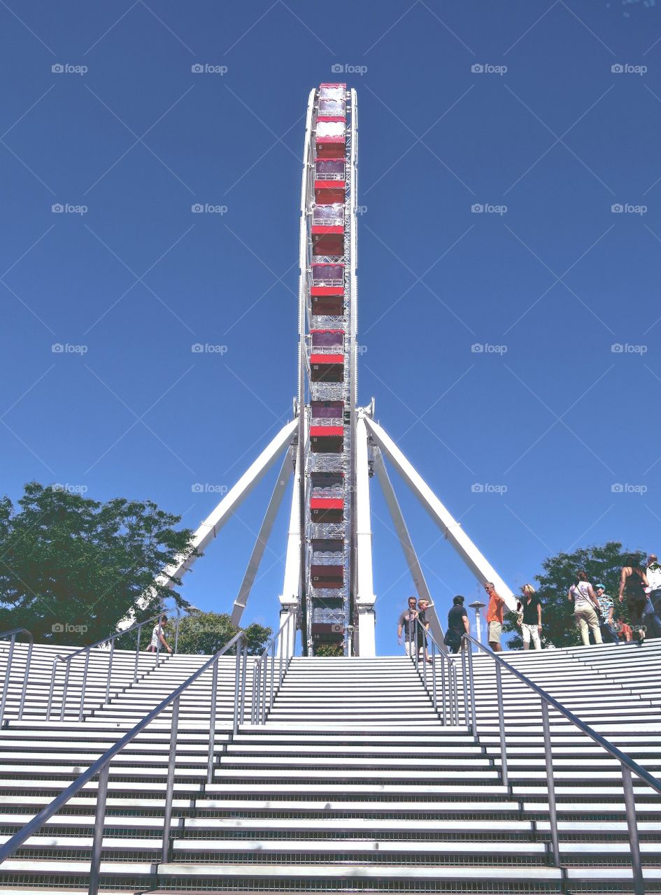 Chicago navy pier. Farris Wheel at Navy Pier Chicago