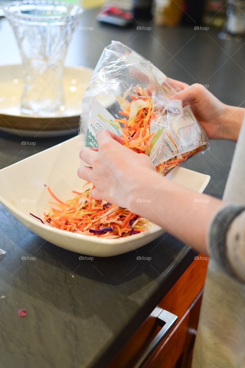 Preparing lunch 