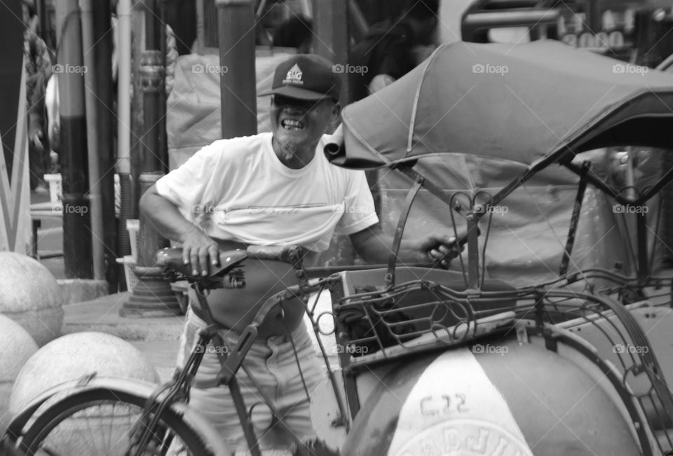 the old man and becak