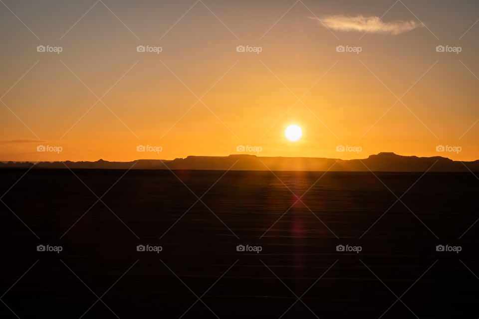 Before sunset at White Desert in Egypt