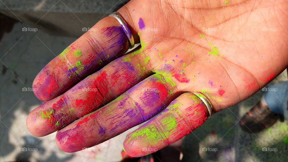 Hand of colour