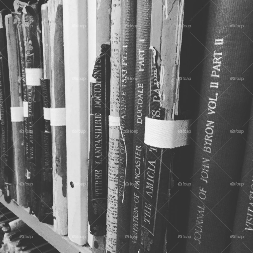 Old books, library