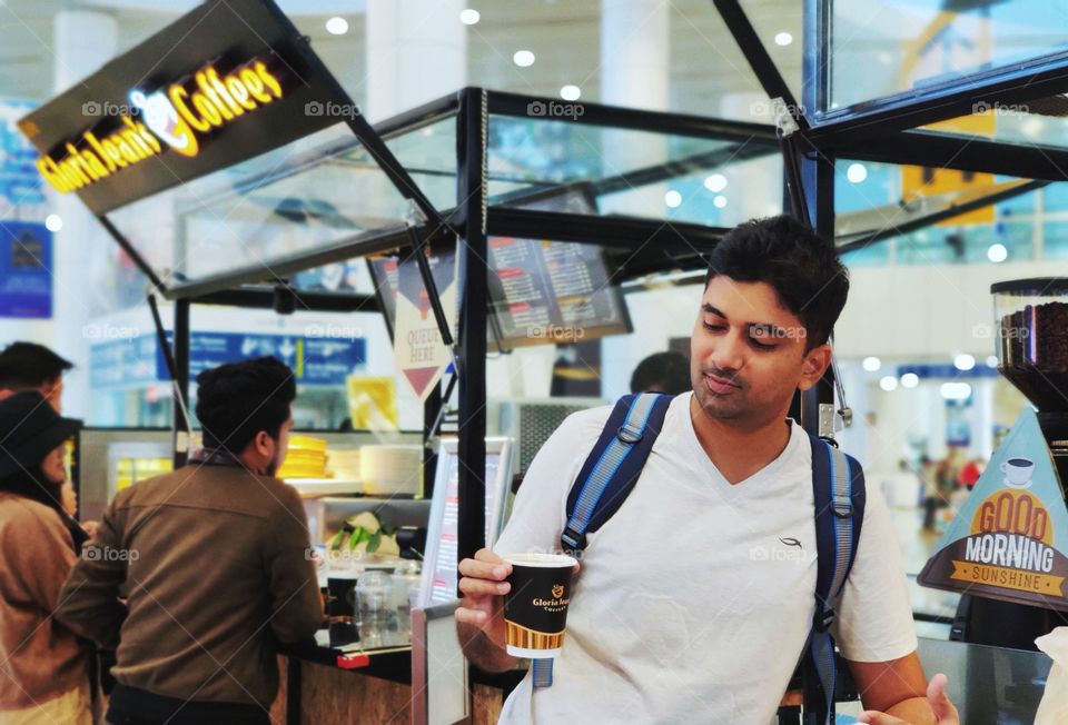 Definitely coffee Which made us happy always 😉 than anything else Which Kick off our day with starting energizer mode during travel ✈️ time at airport  and leisure duty.My favourite spot at KLIA terminal Gloria kiosk , Malaysia.