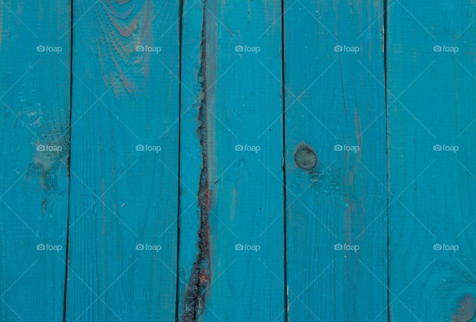 Blue wooden board