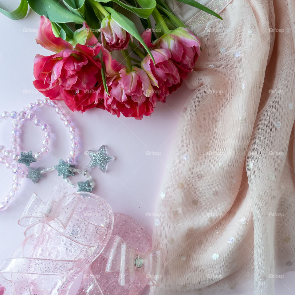 Little girls pink items 