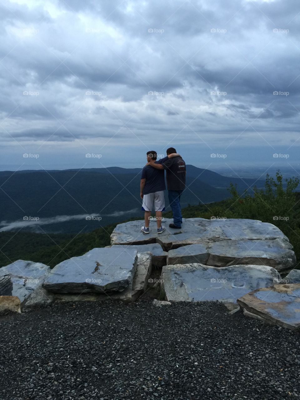 On top of the mountain 