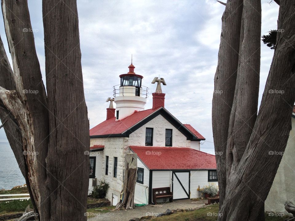 Battery Point Lighthouse. During vacation on the northwest coast. 