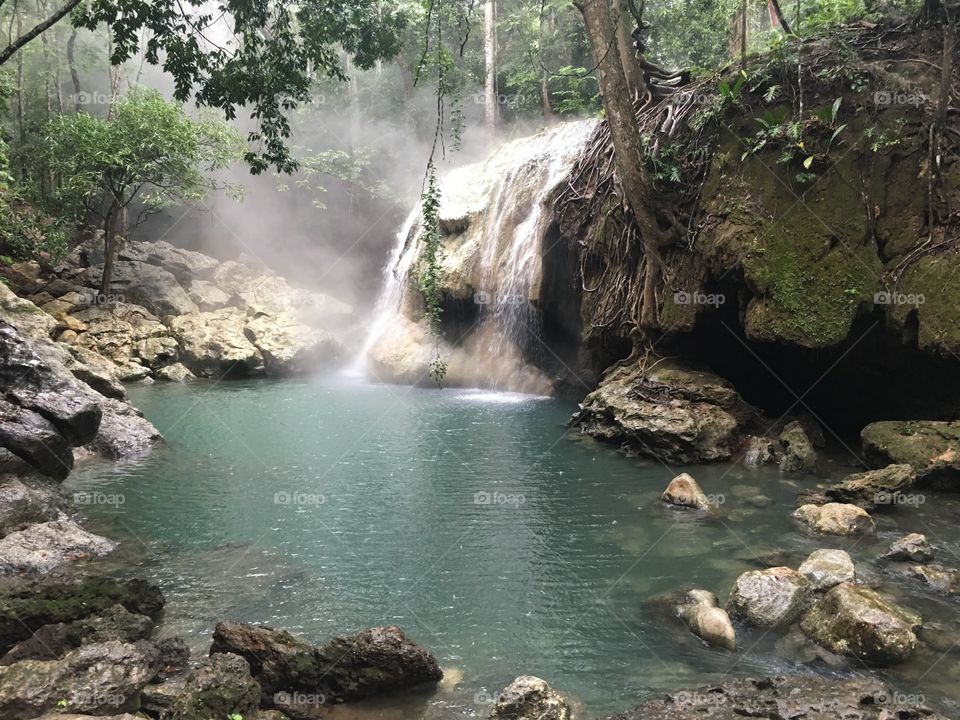 Hot springs of paradise. Guatemala 