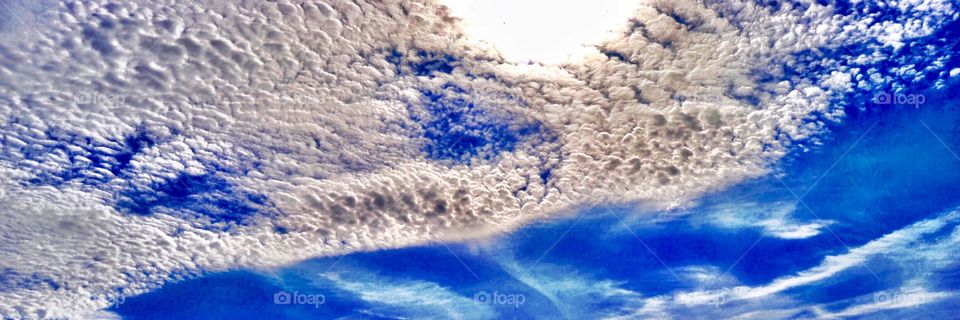 Beautiful view of the clouds and sky. 