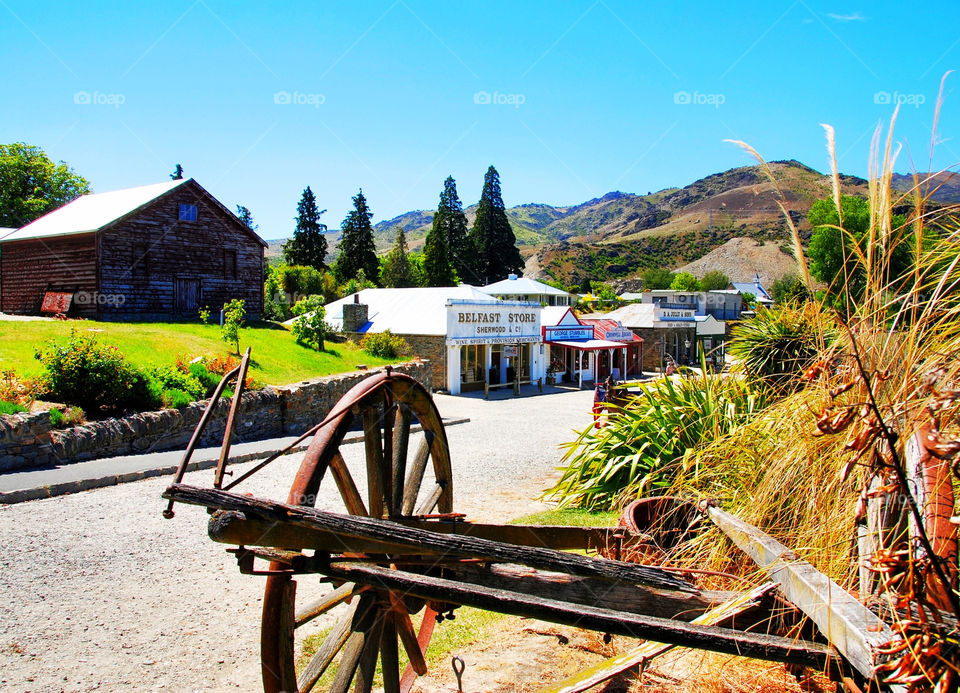 town mountains old new zealand by wme