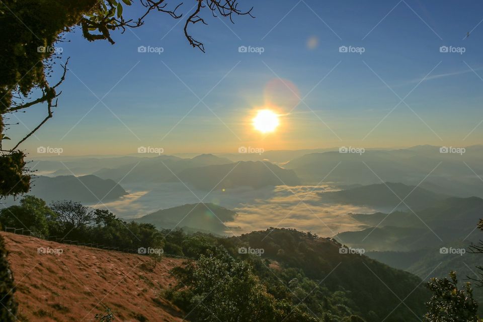 viewscap from Pui-Kho mountain Thailand.