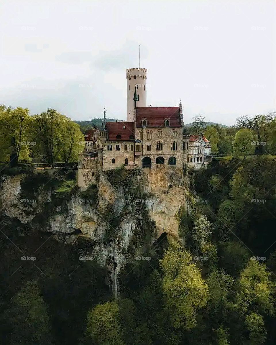 Glory be to God, the magnificent and picturesque view and the natural green trees are a view that is nothing more wonderful than it