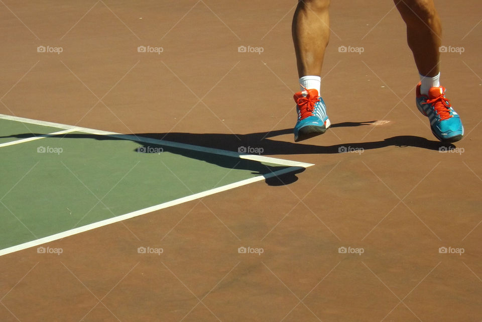 shadow of tennis