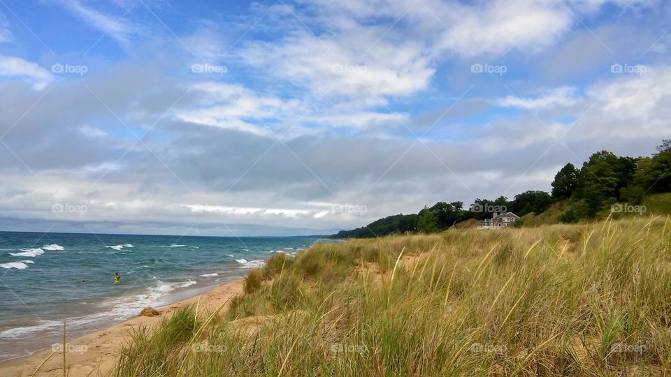 Dune view of Lake Michigan