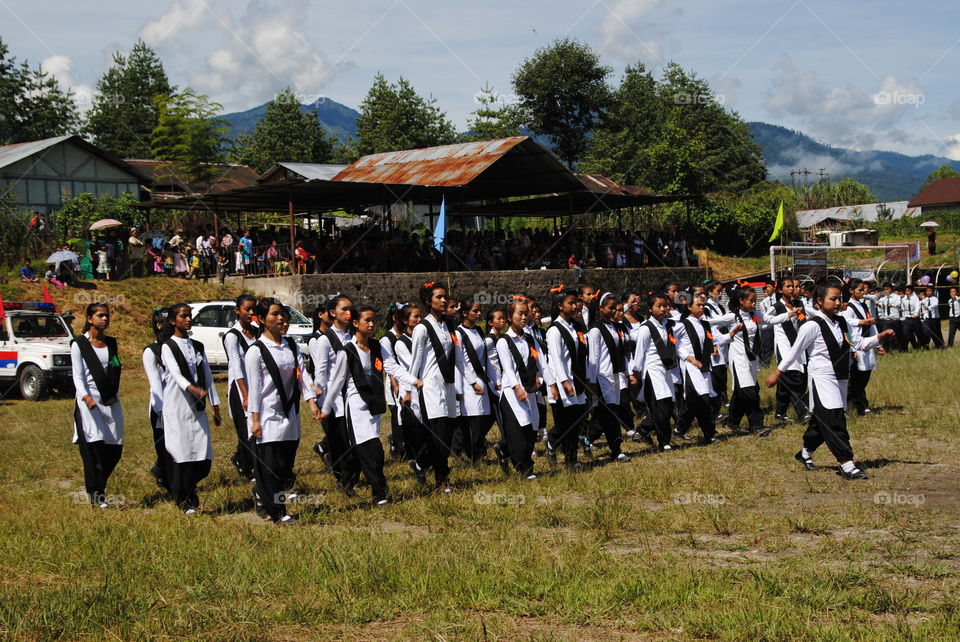 School Girls Anini Dibang Valley Arunachal Pradesh India