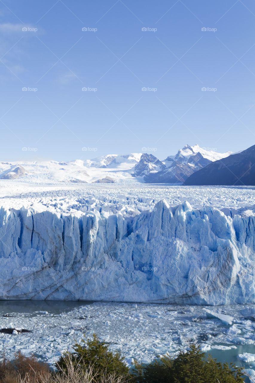 Perito Moreno Glacier near El Calafate in Argentina.