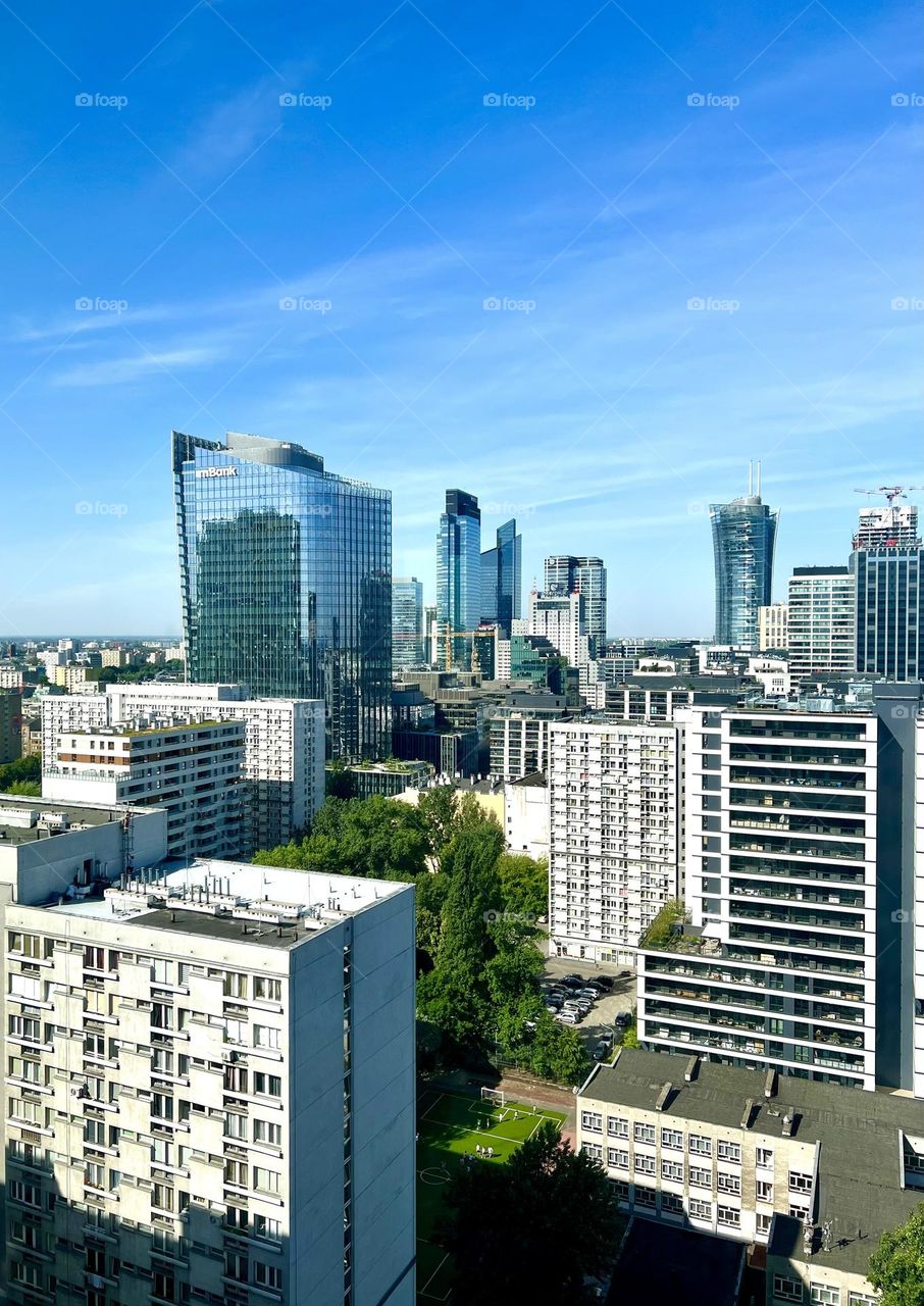 View from the window in Warsaw