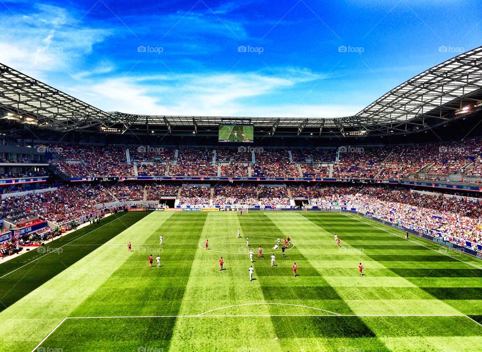 Football Stadium . Red Bull's Arena, New Jersey, USA