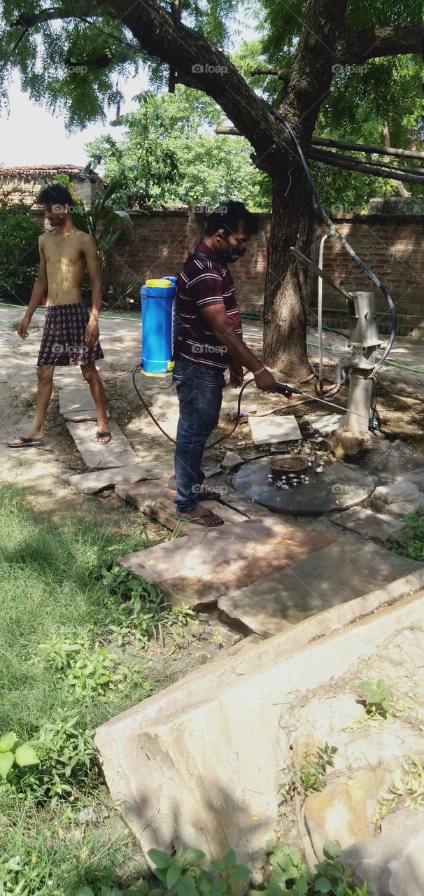 UP India Chakia Chandauli Rural Development Cleanliness Work
