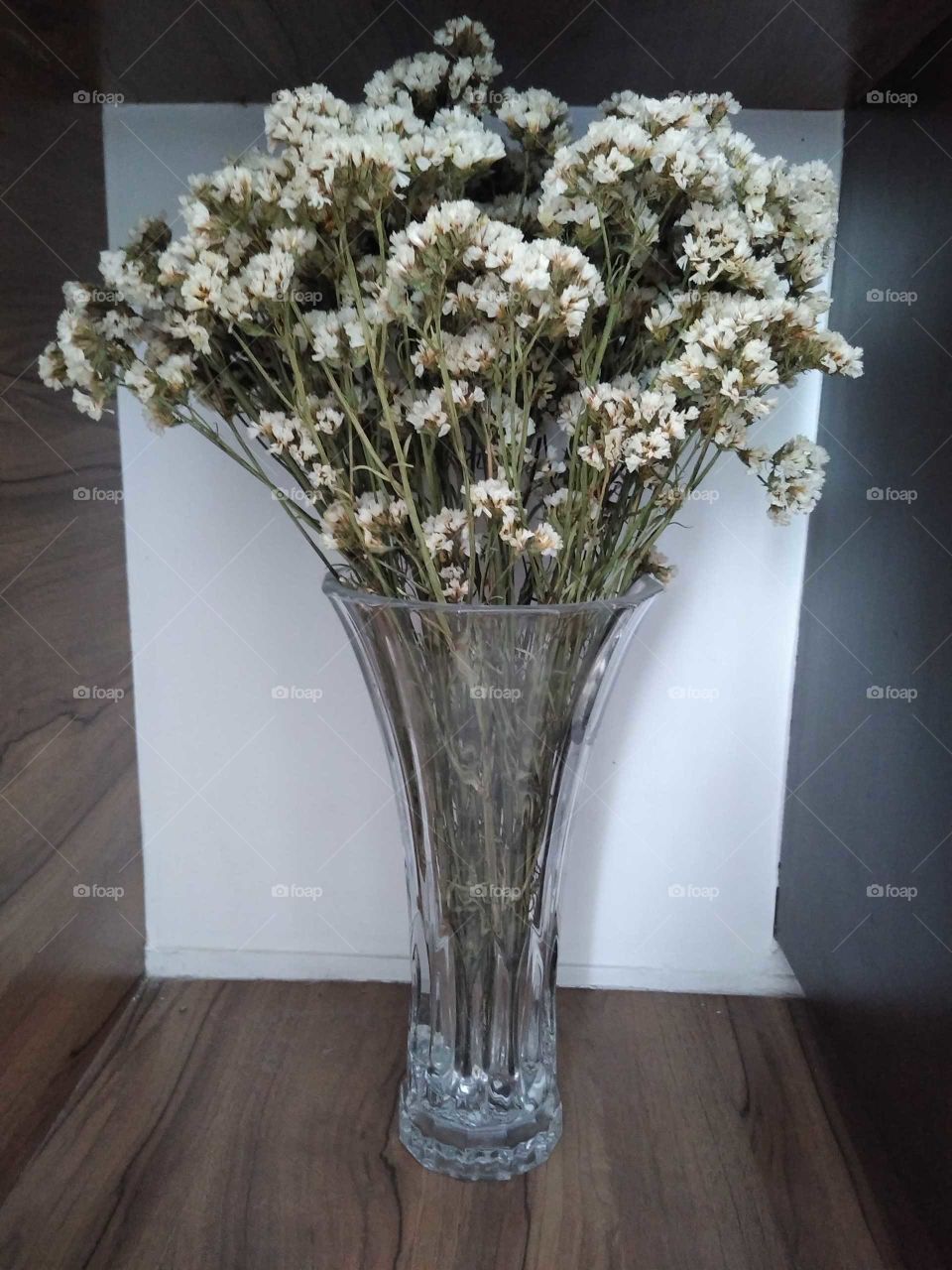 a beautiful glass flower vase