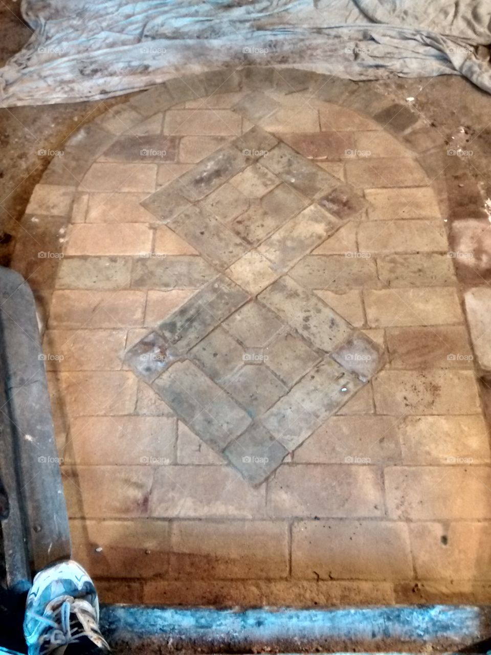 Tudor brick floor