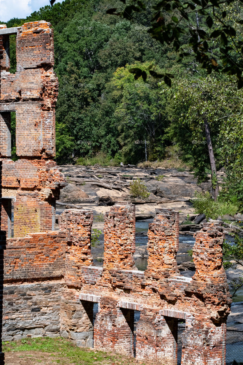 Mill ruins at Sweetwater Creek State Park Litha Springs Georgia