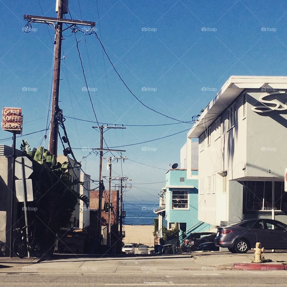 A path to the water in Venice