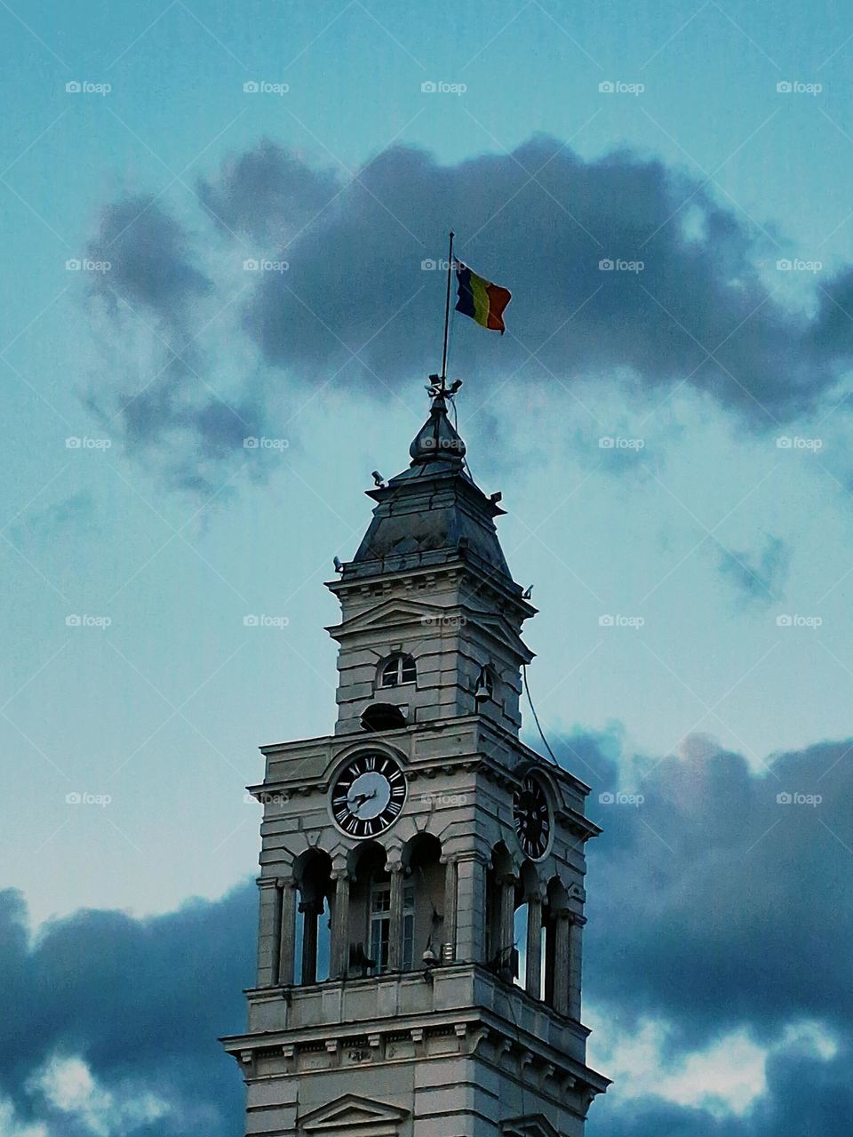 the tower of the Arad town hall