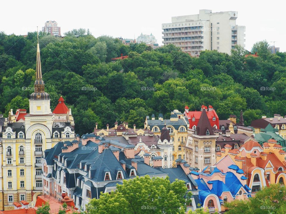 Cityscape of the city of Kiev