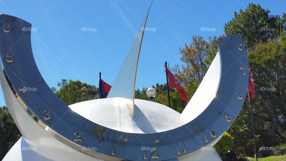 Sundial outside the military Academy in the Phillipine Islands