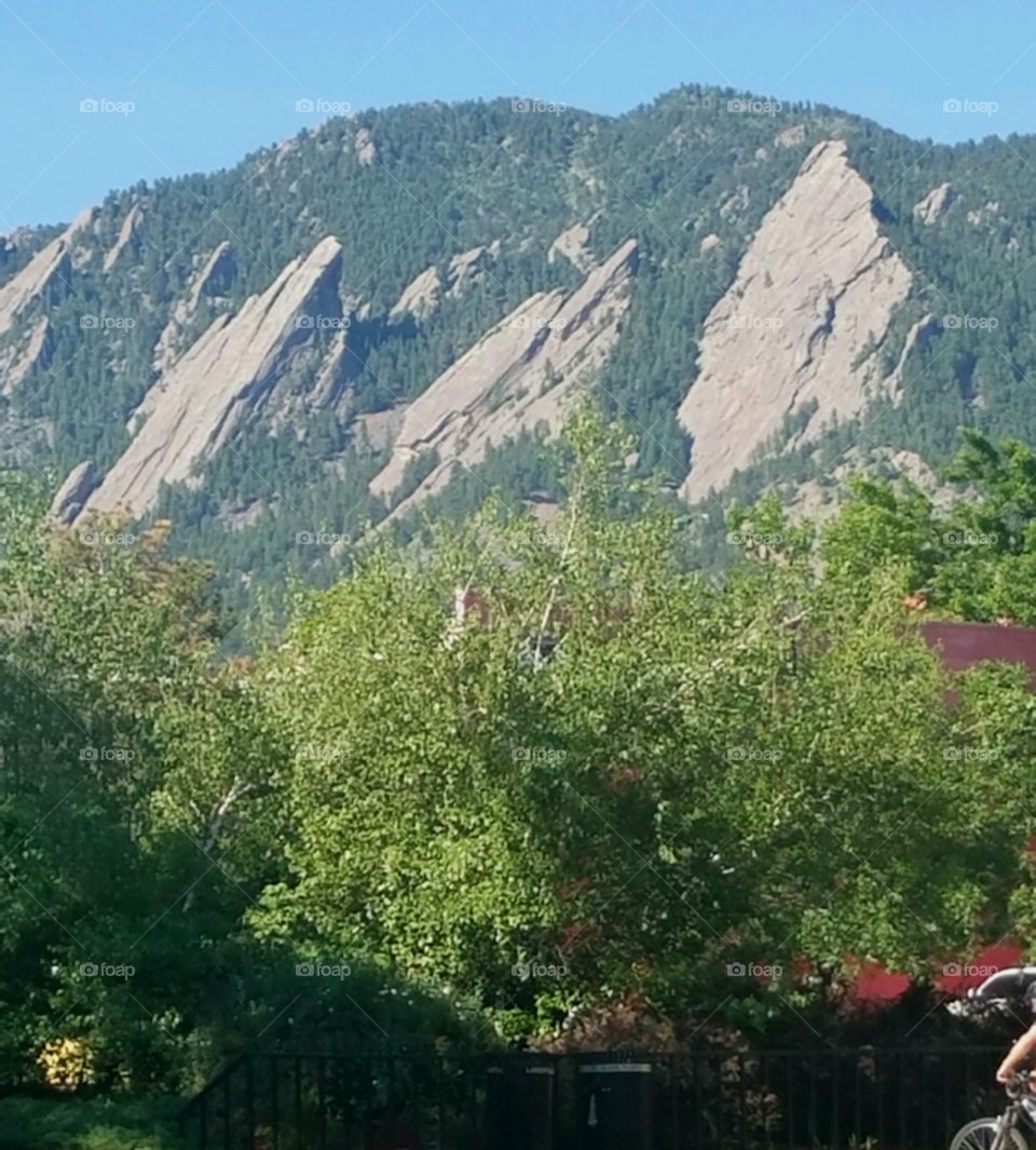 Boulder CO flatirons