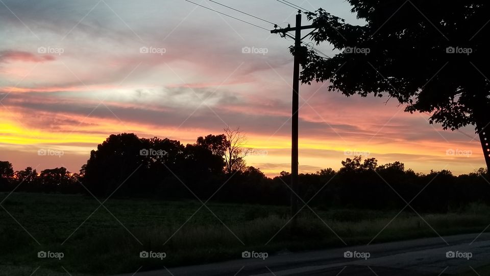 Indiana Summer Sunset