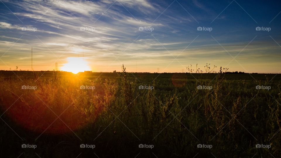 Maize Kansas sunset