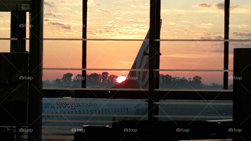 Airport sunrise