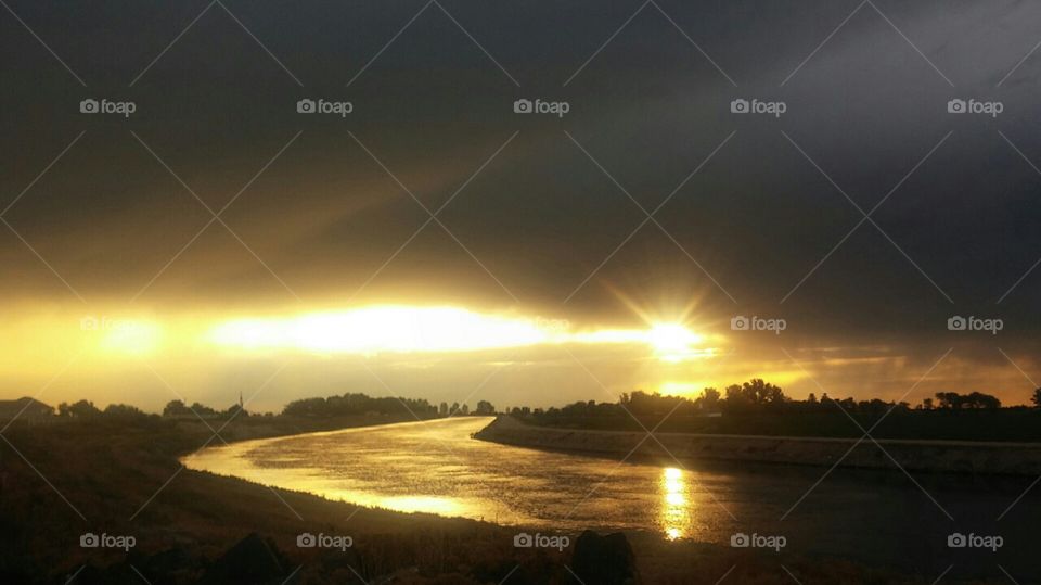 sunset canal